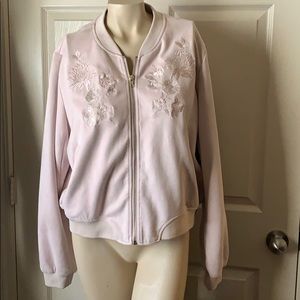 Blush Pink Bomber Jacket!